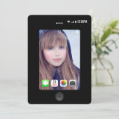 Foto Selfie Graduation Party Kaart (Staand voorkant)