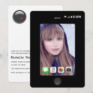 Foto Selfie Graduation Party Kaart