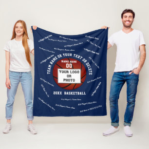 Foto Senior Night Giften voor Basketball-spelers Fleece Deken