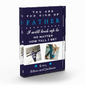 Foto Sentimental Vaderdag Verjaardag Glazen Blok (Links)