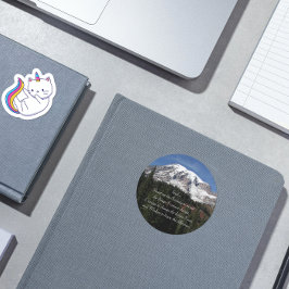 Foto Serenity Prayer Mount Rainier Ronde Sticker