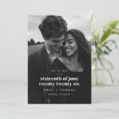 Foto Serif Schrift Save-the-Date Save The Date (Staand voorkant)