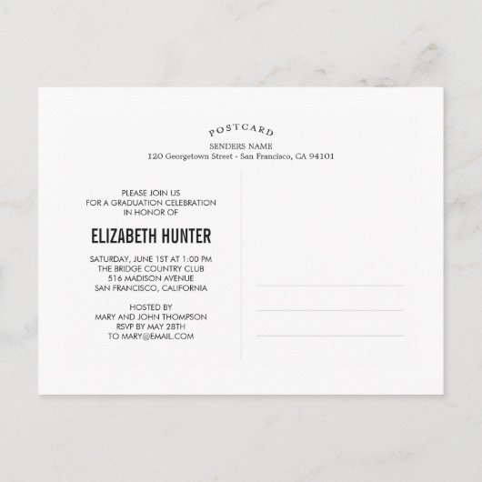 Foto Showcase Afstuderen Aankondiging GOLD (Achterkant)