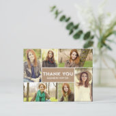 Foto Showcase Afstuderen Bedankt Card - Craft Briefkaart (Staand voorkant)