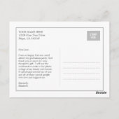 Foto Showcase Afstuderen Bedankt Card - Craft Briefkaart (Achterkant)