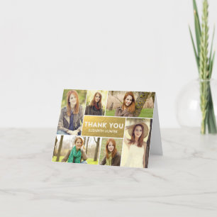 Foto Showcase Afstuderen Hartelijk dank - Gold Bedankkaart