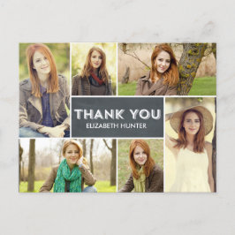 Foto Showcase Afstuderen Hartelijk dank - krijt Briefkaart