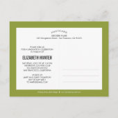 Foto Showcase BEWERKBARE KLEUR Afstuderen Briefkaa Uitnodiging Briefkaart (Achterkant)