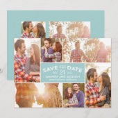Foto Showcase Save The Date - Blauw (Voorkant / Achterkant)