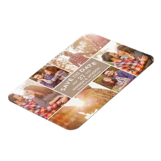 Foto Showcase Save the Date Magnet Magneet (Linkerzijde)