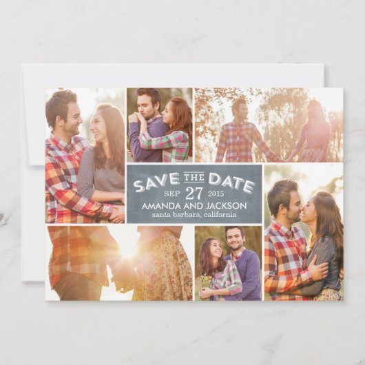 Foto Showcase Save The Date - Schoolbord (Voorkant)