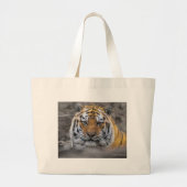 Foto Siberische tijger Grote Tote Bag (Voorkant)