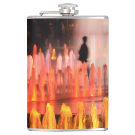 foto, silhouet man heupfles (Voorkant)