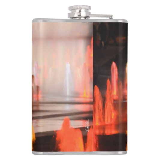 foto, silhouet man heupfles (Achterkant)