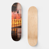 foto, silhouet man skateboard (Voorkant)