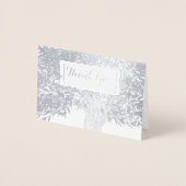 Foto: Silver Foil Initialen Tree Trunk Hartelijk d Folie Kaarten (Voorkant)