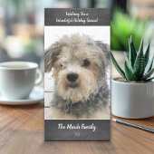 Foto: Simple Chalkboard met script, Kerstmis Feestdagenkaart