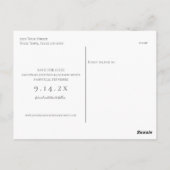 Foto Simple Elegant Wedding Save the Date Briefkaart (Achterkant)