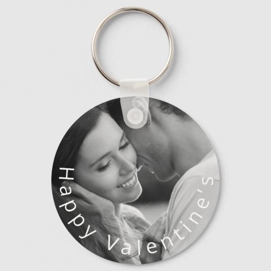 Foto Simple Happy Valentijns Sleutelhanger (Voorkant)