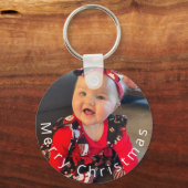 Foto Simple Merry-kerst Sleutelhanger (Voorkant)