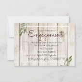 Foto Simple Wood Rustic Modern Verloving Save The Date (Achterkant)