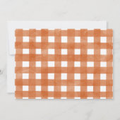 Foto Sinaasappel Blue Little Pumpkin 1st Birthday Kaart (Achterkant)