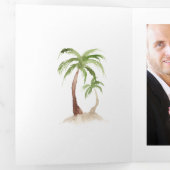 Foto Sint Lucia Destination Wedding Drieluik Kaart (Binnenzijde eerst)