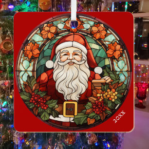 Foto & Sinterklaas Personaliseer Tekst Naam & Jaar Metalen Ornament