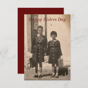  foto Sisters Day-kaart Bedankkaart