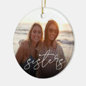Foto Sisters Overlay Keramisch Ornament (Links)