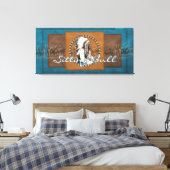  foto Sitting Bull Wrapped Canvas (Insitu (Slaapkamer))