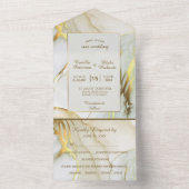 Foto Sjabloon Gold Marble All in One Weddenschap (Binnen)