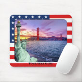 Foto Sjabloon Verenigde Staten Vrijheidsbeeld Muis Muismat (Met muis)