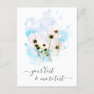 *~* Foto SKY Pink Flowers FLORAL AR15 Briefkaart