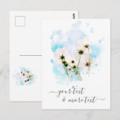 *~* Foto SKY Pink Flowers FLORAL AR15 Briefkaart (Voorkant / Achterkant)
