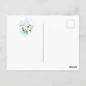 *~* Foto SKY Pink Flowers FLORAL AR15 Briefkaart (Achterkant)