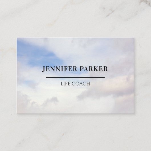 Foto Sky Visitenkarte Visitekaartje (Voorkant)