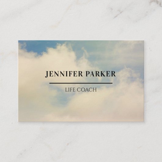 Foto Sky Visitenkarte Visitekaartje (Voorkant)