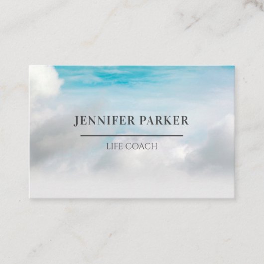 Foto Sky Visitenkarte Visitekaartje (Voorkant)