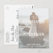 Foto Sla de datum Briefkaarten met grote namen (Voorkant / Achterkant)