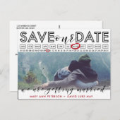 Foto Sla de datum Foto briefkaart met agenda (Voorkant / Achterkant)