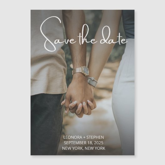 Foto Sla de datum op Magnetische Uitnodiging (Voorkant)