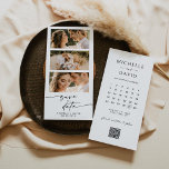 Foto Sla de datum op met Agenda Programmakaart<br><div class="desc">Minimalistische bewerkbare datum opslaan. Eenvoudige elegante trouwfoto Sla de datum Sjabloon op. Als u geavanceerde wijzigingen wilt aanbrengen,  selecteert u de optie "Klik om verder aan te passen" onder Deze sjabloon aanpassen.</div>