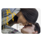 Foto Sla de datummagneet op - Custom Wedding Magneet (Horizontaal)