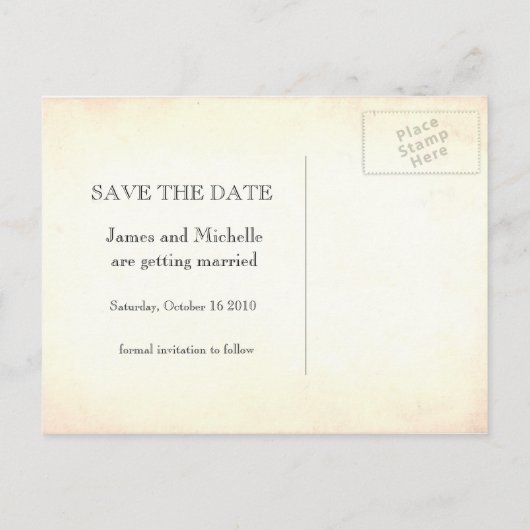 foto Sla het datum briefkaart op (Achterkant)