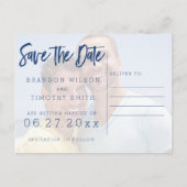 Foto slaat de datum Briefkaarten op voor homoseksu (Achterkant)