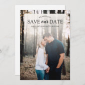  foto slaat de datum op save the date (Voorkant / Achterkant)