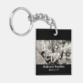 Foto Sleutelhanger Family Vacation Modern Black (Voorkant Links)