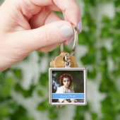 foto-sleutelhanger, hemelsblauw sleutelhanger (Hand)