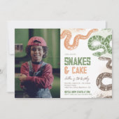 Foto Snake Verjaardagsuitnodigingen Kaart (Voorkant)